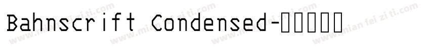 Bahnscrift Condensed字体转换